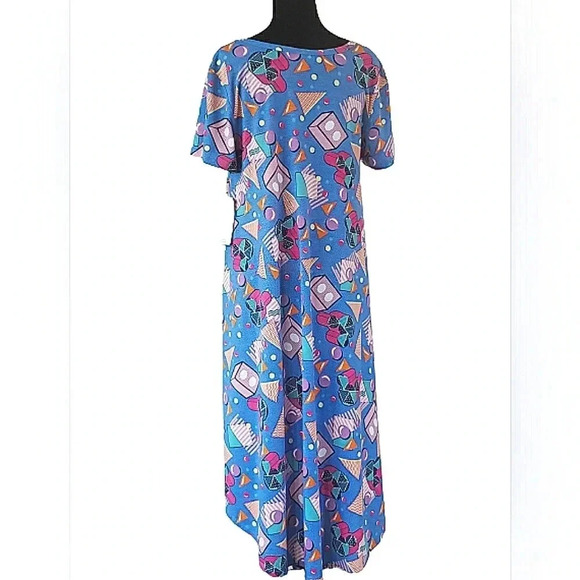 Disney Blue Midi Geometric Mickey Mouse Women's Size Medium NWT - Picture 3 of 9